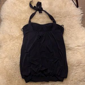 BCBG halter Mini dress with open back